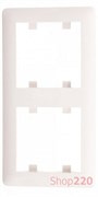 Рамка 2-кратная вертикальная, кремовый, Lumina-2 WL5121 Hager