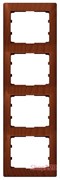 Рамка 4 поста, черешня, вертикальная 771978 Legrand
