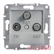Розетка TV-SAT-SAT конечная, алюминий, EPH3600161 Asfora Schneider