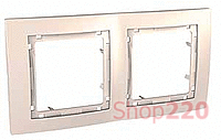 Рамка 2-на, слоновая кость, MGU4.004.25 Schneider Unica