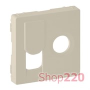 Накладка розетки TV + RJ, слоновая кость, Valena 754831 Legrand