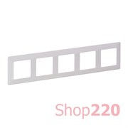 Рамка 5 постов, белый, Valena 754005 Legrand