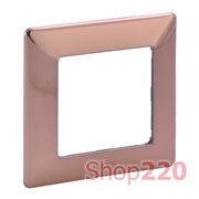 Рамка 1 пост, медь, Valena 754161 Legrand