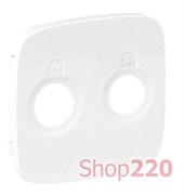 Лицевая панель розетки TV-SAT, жемчуг, Valena 754829 Legrand