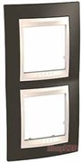 РАМКА 2 ПОСТА ВЕРТИКАЛЬНАЯ, КАКАО, UNICA MGU6.004V.571 SCHNEIDER