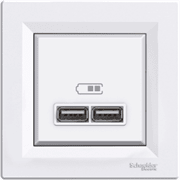 USB розетка, белый, EPH2700221 Schneider Electric Asfora
