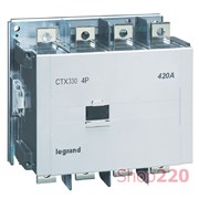 Контактор 420 А, катушка 100 В-240 В AC/DC, 4 полюса, Legrand 416496 CTX3
