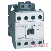 Контактор 60 А, катушка 230 В AC, 4 полюса, Legrand 416436 CTX3