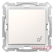 Кнопка "Звонок" IP44, кремовый, Sedna SDN0800323 Schneider