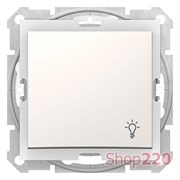 Кнопка "Свет" IP44, кремовый, Sedna SDN0900323 Schneider