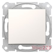 Переключатель одноклавишный 16А, кремовый, Sedna SDN0400423 Schneider