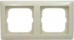 Рамка 2 поста, слоновая кость, ABB 2512-92-507 Basic 55