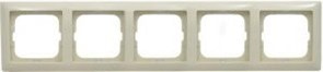 Рамка 5 постов, слоновая кость, ABB 2515-92-507 Basic 55