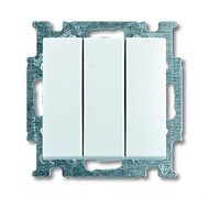 Выключатель 3-клавишный, белый, ABB 106/3/1 UC-94-507 Basic 55