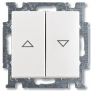 Выключатель жалюзи без фиксации, белый, ABB 2026/4 UC-94-507 Basic 55