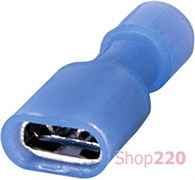 Наконечник-соединитель Faston 250 "мама" 1,5-2,5 кв.мм, e.terminal.stand.fdfn2.250.blue Enext s4039001