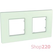 Рамка 2 места, стекло, Unica Quadro MGU2.704.17 Schneider