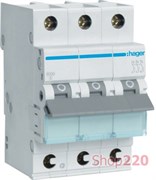Автомат 20 А, 3 фазный, B, клеммы QuickConnect, MBS320 Hager