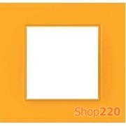 Рамка 1 место, оранжевый Citrus, Unica Quadro MGU4.702.29 Schneider