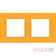 Рамка 2 места, оранжевый Citrus, Unica Quadro MGU4.704.29 Schneider