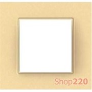 Рамка 1 место, бронзово-жемчужный, Unica Quadro MGU4.702.36 Schneider