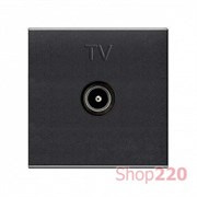 Розетка ТВ, антрацит, Zenit ABB N2250.7 AN