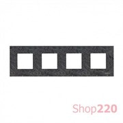 Рамка 4 поста, сланец, Zenit ABB N2274 PZ