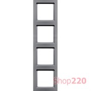 Рамка 4 поста, алюминий, Q.3 Berker 10146094