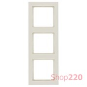 Рамка 3 поста, белый, Q.3 Berker 10136092