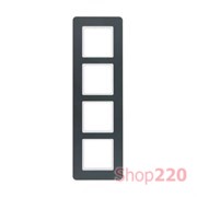 Рамка 4 поста, пластик-антрацит, Q.7 Berker 10146186