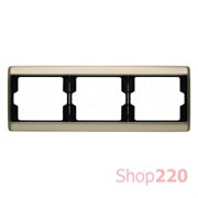 Рамка 3 поста, бронза, ARSYS Berker 13740001