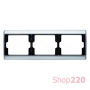 Рамка 3 поста, нержавеющая сталь, ARSYS Berker 13740004
