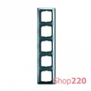Рамка 5 постов, синий-бистро, ABB 2515-98-507 Basic 55