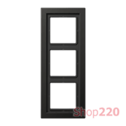 Рамка 3 поста, антрацит, Jung LS Design (металл) ALD2983AN