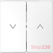 Накладка механизма управления жалюзи, белый лотос, Merten MTN3855-6035