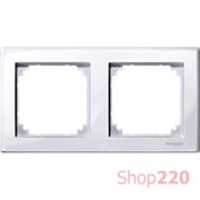 Рамка 2 поста, активный белый, Merten M-SMART MTN478225