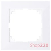 Рамка 1 пост, активный белый, Merten M-Pure MTN4010-3625