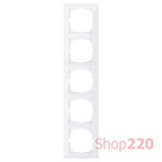 Рамка 5 постов, полярно-белый, Merten M-Pure MTN4050-3619