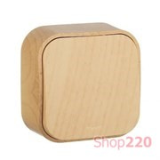 Переключатель одноклавишный, дерево, 782264 Legrand Quteo