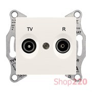 Розетка TV/R проходная, кремовый, Sedna SDN3301823 Schneider