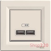 USB розетка, кремовый, EPH2700223 Schneider Electric Asfora