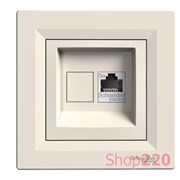 Розетка компьютерная RJ-45, кремовый, EPH4300123 Schneider Asfora