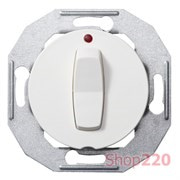 Выключатель 2-полюсный с подсветкой, белый, Renova WDE011062 Schneider
