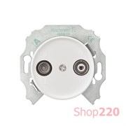 Телевизионная розетка R/TV, конечная, белый, Renova WDE011720 Schneider