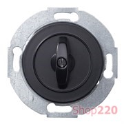 Выключатель поворотный проходной, черный, Renova WDE011268 Schneider