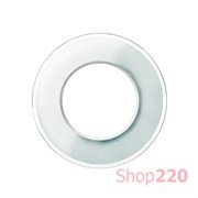 Рамка 1 пост, белое стекло, Renova WDE011406 Schneider
