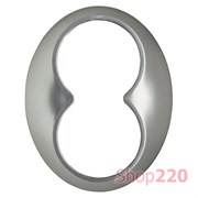 Рамка для двойной розетки, сталь, Renova WDE011443 Schneider