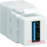 Разъем USB 3.0 типа KeyStone, VZ30US Hager