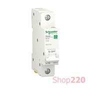Автомат 10А, 1 полюса, уставка С, Resi9 R9F12110 Schneider Electric