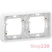 Рамка 2 поста IP55, белый, Mureva Styl Schneider MUR39101